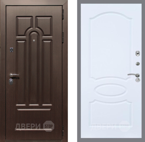 Дверь Рекс (REX) Эврика FL-128 Силк Сноу в Рузе