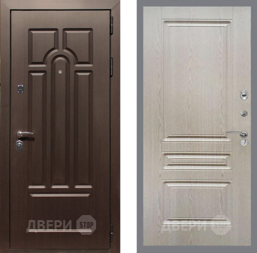 Дверь Рекс (REX) Эврика FL-243 Беленый дуб в Рузе