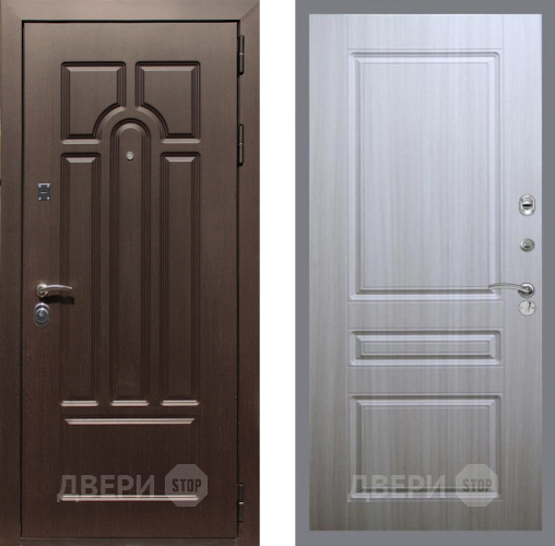 Входная металлическая Дверь Рекс (REX) Эврика FL-243 Сандал белый в Рузе