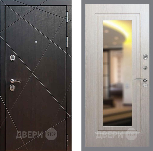 Входная металлическая Дверь Рекс (REX) 13 Венге FLZ-120 Беленый дуб в Рузе