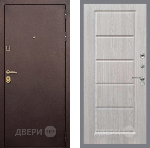 Входная металлическая Дверь Рекс (REX) Лайт 3К FL-39 Беленый дуб в Рузе