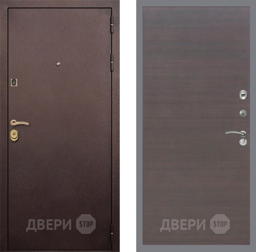 Входная металлическая Дверь Рекс (REX) Лайт 3К GL венге поперечный в Рузе