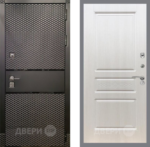 Входная металлическая Дверь Рекс (REX) 15 Черный Кварц FL-243 Лиственница беж в Рузе