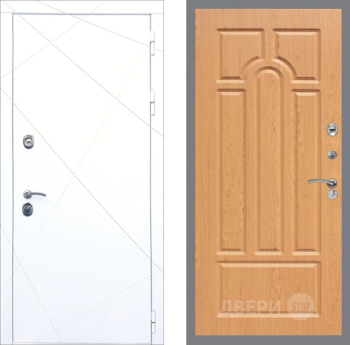 Входная металлическая Дверь Рекс (REX) 13 Силк Сноу FL-58 Дуб в Рузе