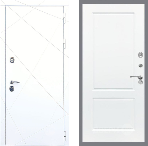 Входная металлическая Дверь Рекс (REX) 13 Силк Сноу FL-117 Силк Сноу в Рузе