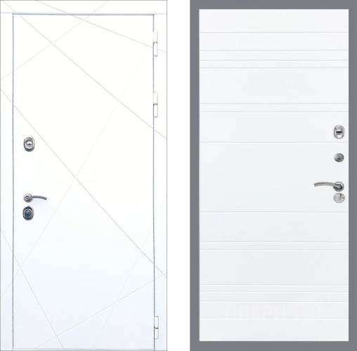 Входная металлическая Дверь Рекс (REX) 13 Силк Сноу Line Силк Сноу в Рузе