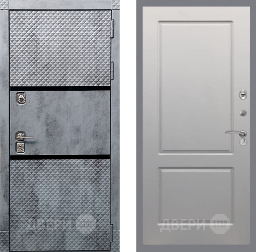 Входная металлическая Дверь Рекс (REX) 15 Бетон Темный FL-117 Грей софт в Рузе