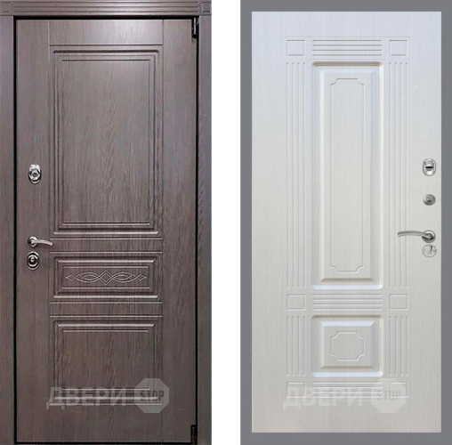 Входная металлическая Дверь Рекс (REX) Премиум-S FL-2 Лиственница беж в Рузе