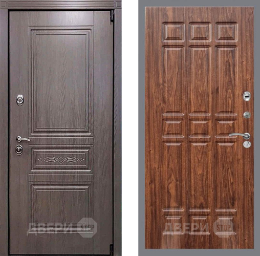 Входная металлическая Дверь Рекс (REX) Премиум-S FL-33 орех тисненый в Рузе