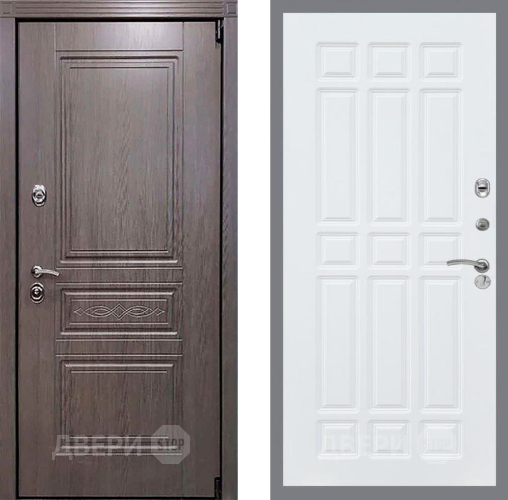 Входная металлическая Дверь Рекс (REX) Премиум-S FL-33 Силк Сноу в Рузе