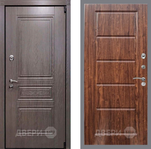 Входная металлическая Дверь Рекс (REX) Премиум-S FL-39 орех тисненый в Рузе