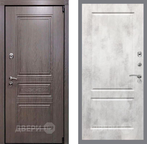 Входная металлическая Дверь Рекс (REX) Премиум-S FL-117 Бетон светлый в Рузе