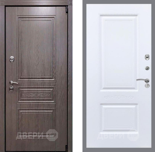 Входная металлическая Дверь Рекс (REX) Премиум-S Смальта Силк Сноу в Рузе