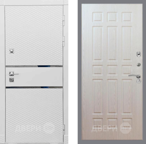 Входная металлическая Дверь Рекс (REX) 15 Силк Сноу FL-33 Беленый дуб в Рузе