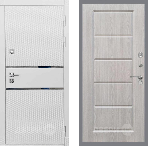 Входная металлическая Дверь Рекс (REX) 15 Силк Сноу FL-39 Беленый дуб в Рузе