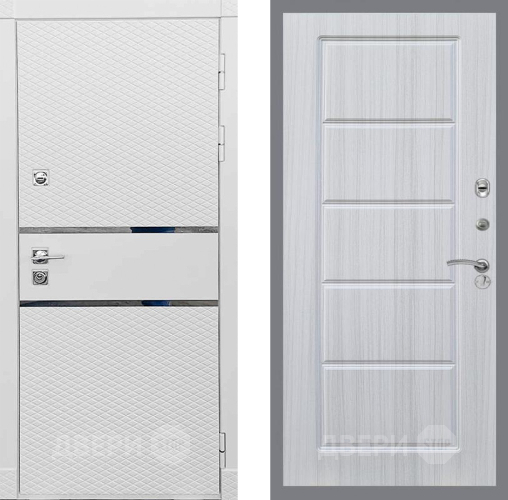 Входная металлическая Дверь Рекс (REX) 15 Силк Сноу FL-39 Сандал белый в Рузе