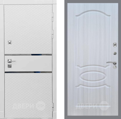 Входная металлическая Дверь Рекс (REX) 15 Силк Сноу FL-128 Сандал белый в Рузе