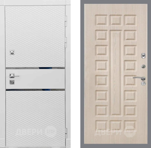 Входная металлическая Дверь Рекс (REX) 15 Силк Сноу FL-183 Беленый дуб в Рузе