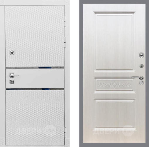 Входная металлическая Дверь Рекс (REX) 15 Силк Сноу FL-243 Лиственница беж в Рузе