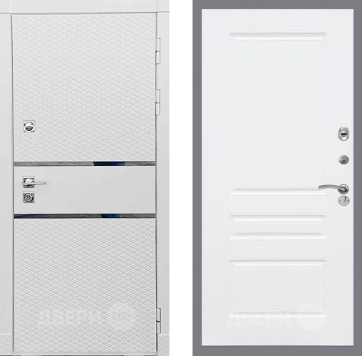 Входная металлическая Дверь Рекс (REX) 15 Силк Сноу FL-243 Силк Сноу в Рузе