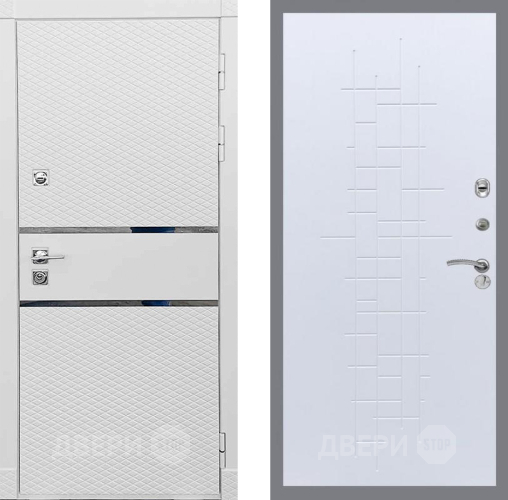 Входная металлическая Дверь Рекс (REX) 15 Силк Сноу FL-289 Белый ясень в Рузе