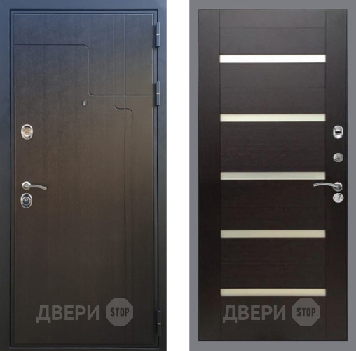 Дверь Рекс (REX) Премиум-246 СБ-14 стекло белое венге поперечный в Рузе