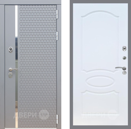 Входная металлическая Дверь Рекс (REX) 24 FL-128 Белый ясень в Рузе