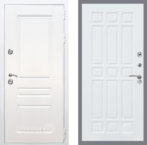 Входная металлическая Дверь Рекс (REX) Премиум-н Силк Сноу FL-33 Силк Сноу в Рузе