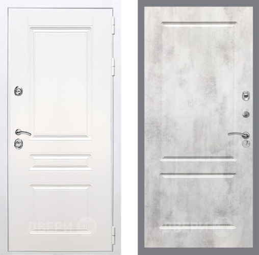 Дверь Рекс (REX) Премиум-н Силк Сноу FL-117 Бетон светлый в Рузе