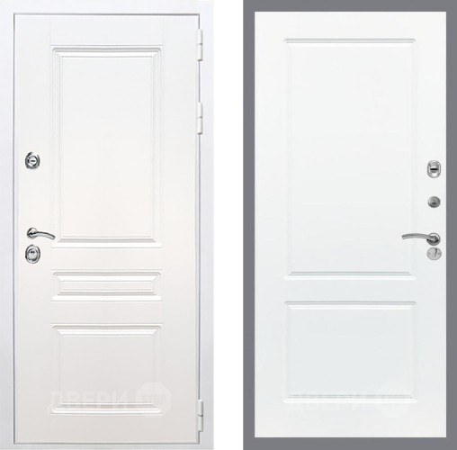 Входная металлическая Дверь Рекс (REX) Премиум-н Силк Сноу FL-117 Силк Сноу в Рузе