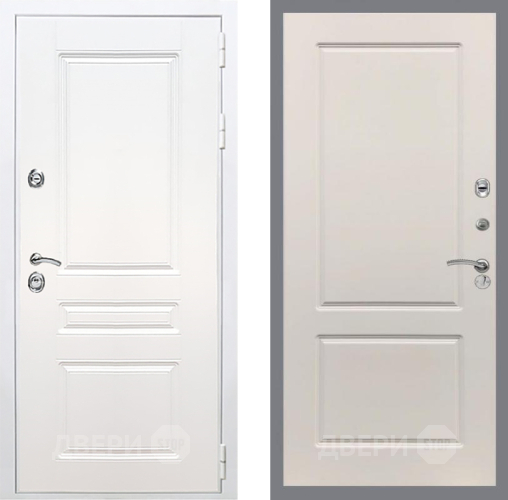 Входная металлическая Дверь Рекс (REX) Премиум-н Силк Сноу FL-117 Шампань в Рузе