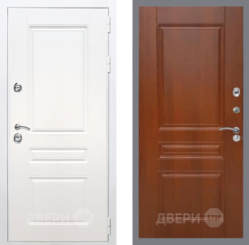 Дверь Рекс (REX) Премиум-н Силк Сноу FL-243 Итальянский орех в Рузе