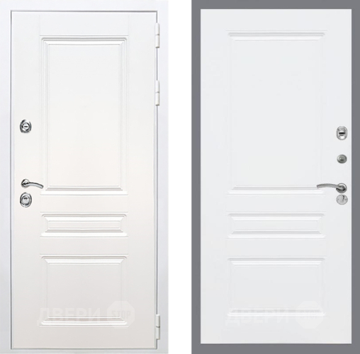 Входная металлическая Дверь Рекс (REX) Премиум-н Силк Сноу FL-243 Силк Сноу в Рузе