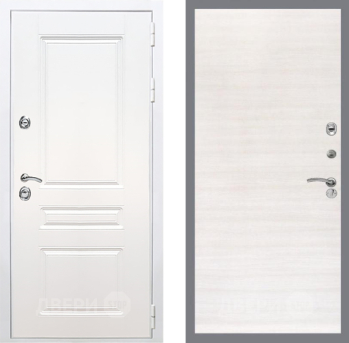Входная металлическая Дверь Рекс (REX) Премиум-н Силк Сноу GL Акация в Рузе