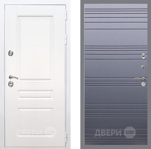 Входная металлическая Дверь Рекс (REX) Премиум-н Силк Сноу Line Силк титан в Рузе