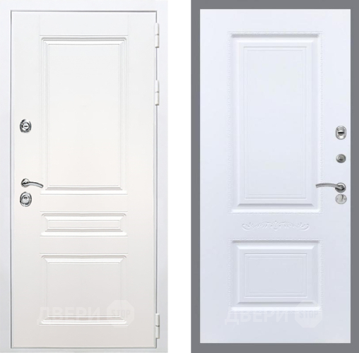 Входная металлическая Дверь Рекс (REX) Премиум-н Силк Сноу Смальта Силк Сноу в Рузе