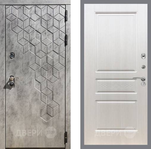 Входная металлическая Дверь Рекс (REX) 23 FL-243 Лиственница беж в Рузе