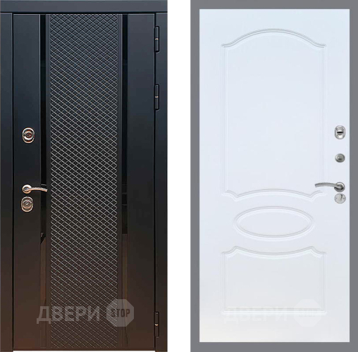 Входная металлическая Дверь Рекс (REX) 25 FL-128 Белый ясень в Рузе