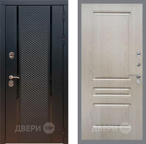 Входная металлическая Дверь Рекс (REX) 25 FL-243 Беленый дуб в Рузе