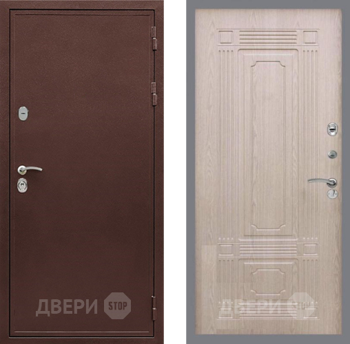 Входная металлическая Дверь Рекс (REX) 5 металл 3 мм FL-2 Беленый дуб в Рузе