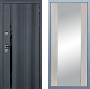 Дверь Дива МХ-46 STR Д-15 Зеркало Сандал белый