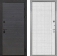 Дверь Интекрон (INTECRON) Профит Black Эковенге В-07 с молдингом Лофт белый 860х2050 мм