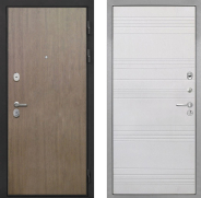 Дверь Интекрон (INTECRON) Гектор Венге Коричневый ФЛ-316 Белый ясень