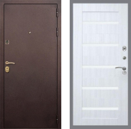 Дверь Рекс (REX) Лайт 3К СБ-14 стекло белое Сандал белый